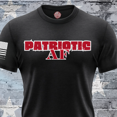 Comfortable and stylish Patriotic AF T-shirt for proud Americans women